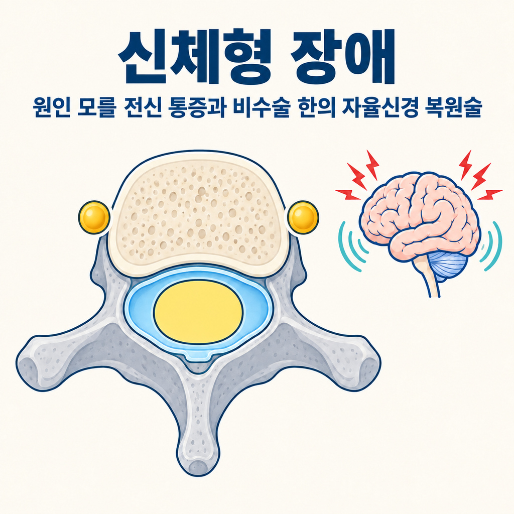 신체형 장애 비수술 자율신경 복원술 인포그래픽