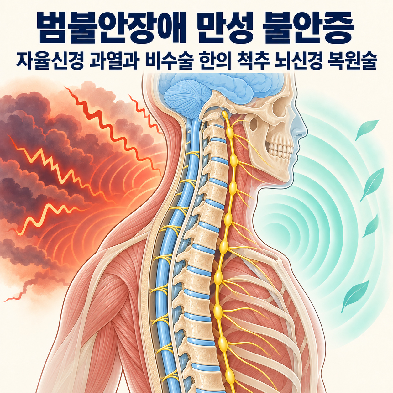 범불안장애 비수술 척추 뇌신경 복원술 인포그래픽